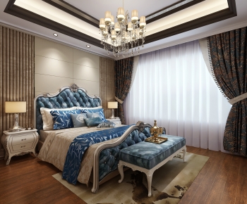 Simple European Style Bedroom-ID:208396916