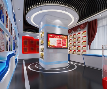 Modern Exhibition Hall-ID:571610959