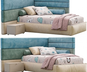 Modern Double Bed-ID:425805093