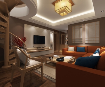 Japanese Style A Living Room-ID:237534052