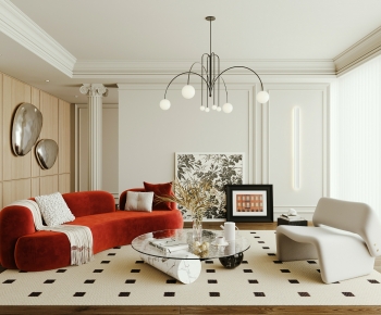 French Style A Living Room-ID:900235898