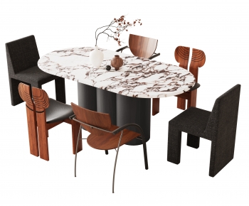 Modern Dining Table And Chairs-ID:505845078