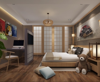 Japanese Style Bedroom-ID:881484033