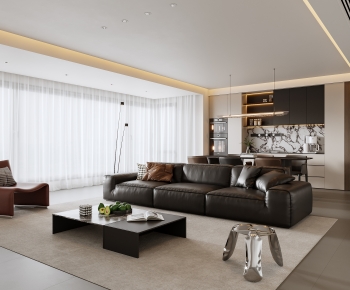 Modern A Living Room-ID:658958915