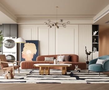 French Style A Living Room-ID:353538043