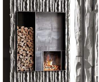 Modern Fireplace-ID:368252047