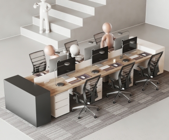 Modern Office Desk And Chair-ID:237235071