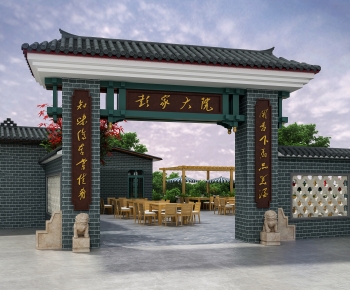 Chinese Style Facade Element-ID:326118959