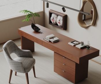 Modern Computer Desk And Chair-ID:355371009