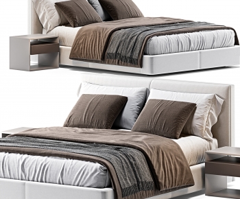 Modern Double Bed-ID:215442904