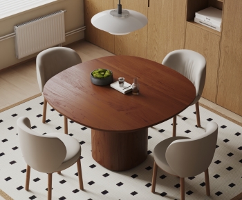 Modern Dining Table And Chairs-ID:166129115