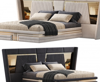 Modern Double Bed-ID:422878037