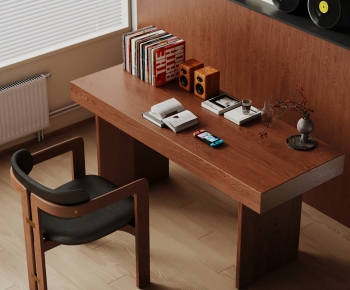 Modern Computer Desk And Chair-ID:381747965