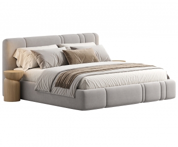 Modern Double Bed-ID:927458053