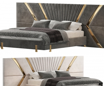 Modern Double Bed-ID:819931031