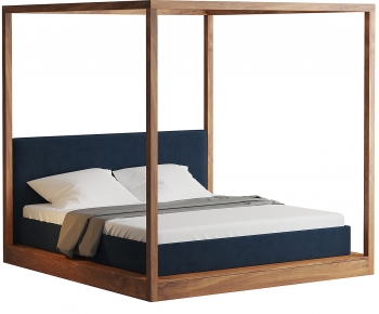 Modern Double Bed-ID:867146024