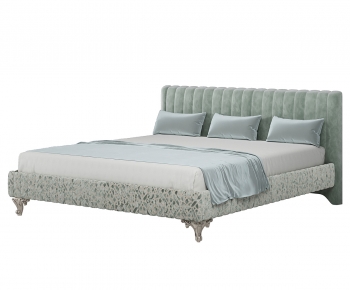 Modern Double Bed-ID:807935958