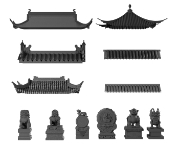 Chinese Style Building Component-ID:644088033