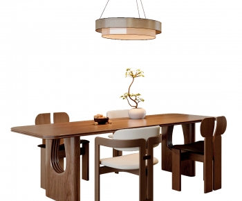 New Chinese Style Dining Table And Chairs-ID:881459743