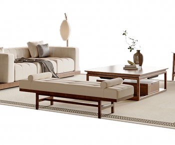 New Chinese Style Sofa Combination-ID:125091163