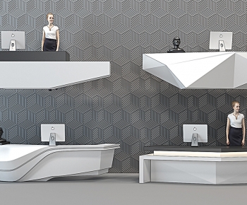 Modern Reception Desk-ID:382580044