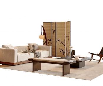 New Chinese Style Sofa Combination-ID:827879948