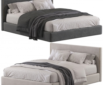 Modern Double Bed-ID:854870088