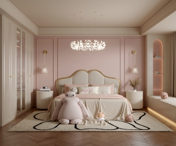 French Style Girl's Room Daughter's Room-ID:683400652