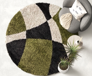 Modern Circular Carpet-ID:371891022