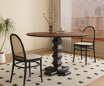 French Style Dining Table And Chairs-ID:544827945