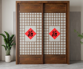 New Chinese Style Sliding Door-ID:996833094