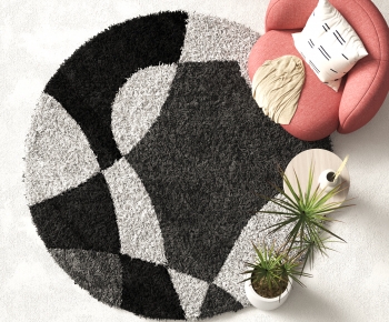 Modern Circular Carpet-ID:289814005