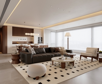 Modern A Living Room-ID:695970189