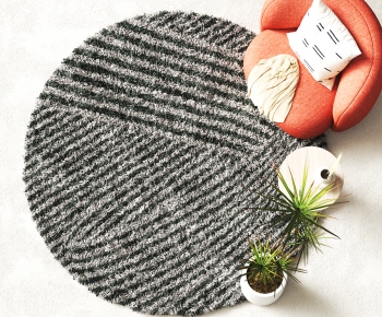 Modern Circular Carpet-ID:703178886