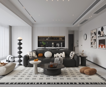 Modern A Living Room-ID:692785984