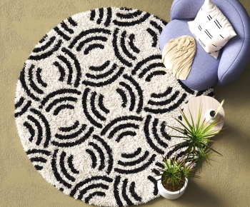 Modern Circular Carpet-ID:195554021