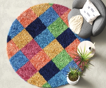 Modern Circular Carpet-ID:764364004