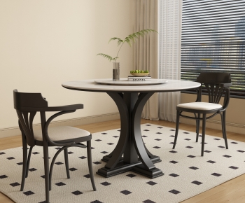 French Style Dining Table And Chairs-ID:954386005