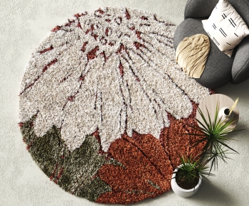 Modern Circular Carpet-ID:345755109