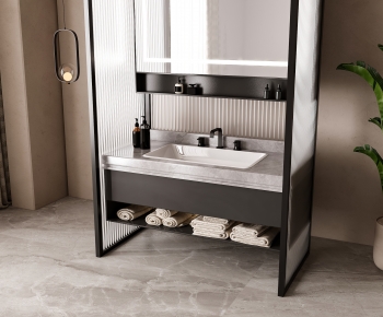 Modern Bathroom Cabinet-ID:110219961