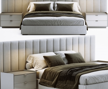 Modern Double Bed-ID:632154946