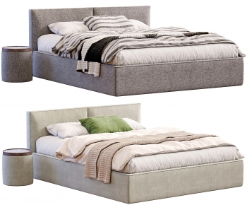 Modern Double Bed-ID:490720994