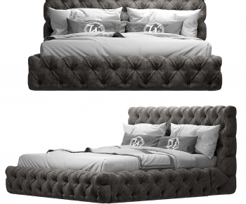 Modern Double Bed-ID:608764898