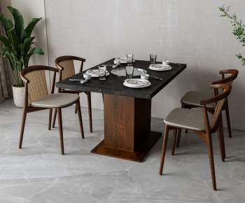 New Chinese Style Dining Table And Chairs-ID:248212103