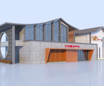 New Chinese Style Public Building-ID:246920691