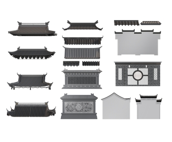 Chinese Style Building Component-ID:856683023