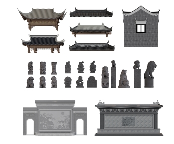 Chinese Style Building Component-ID:972666987