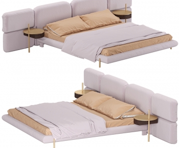 Modern Double Bed-ID:358191015