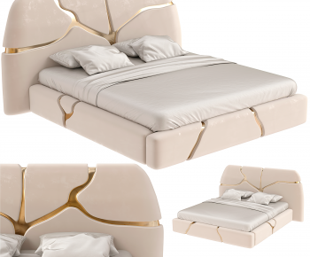 Modern Double Bed-ID:875286109