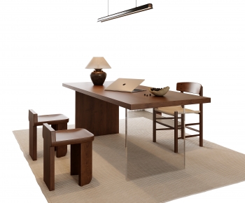 Modern Computer Desk And Chair-ID:266886003